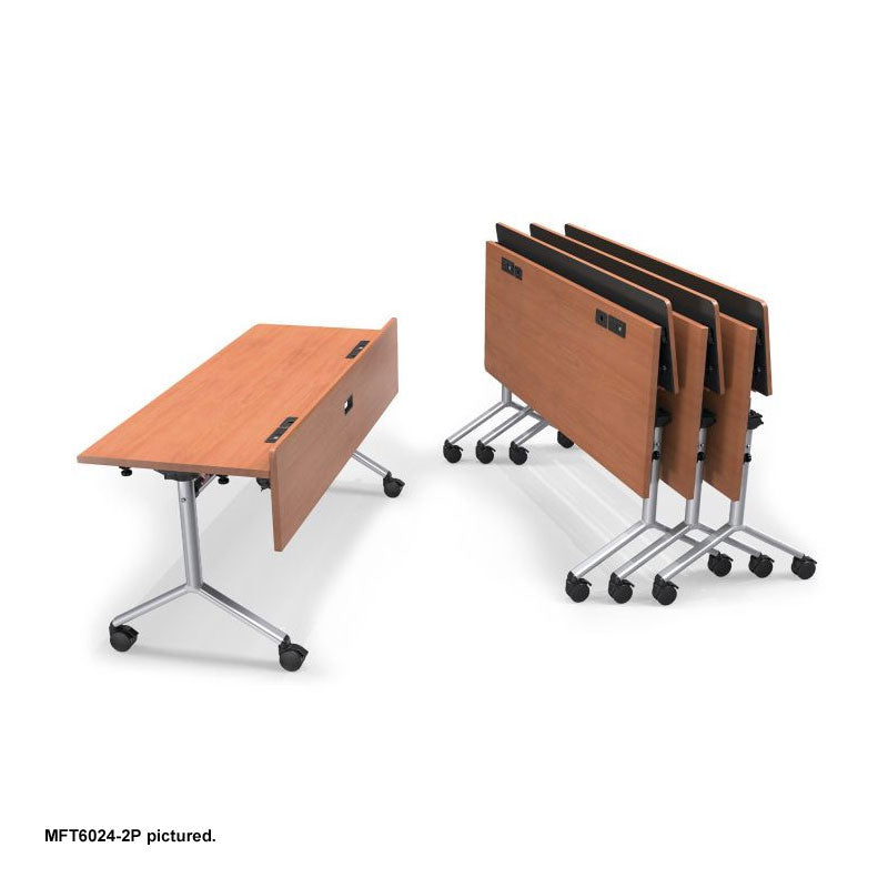 Audio Visual Furniture Modular Folding Table (3 Person, Right) MFT6024-3PR
