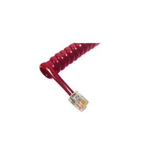 GCHA444025-FCR / 25' RED Handset Cord 2500RD