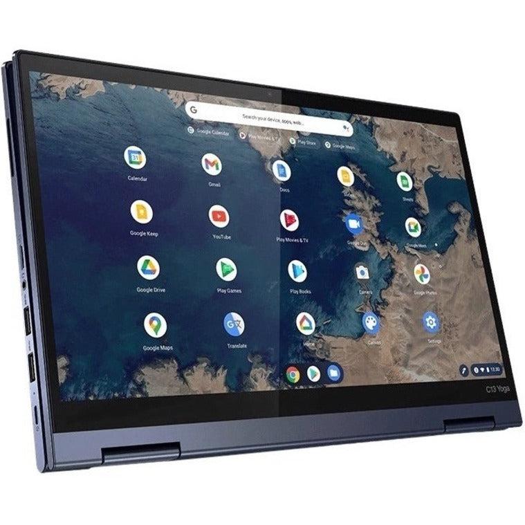Lenovo Thinkpad C13 Yoga Chromebook 33.8 Cm (13.3") Touchscreen Full Hd Amd Ryzen™ 3 4 Gb Ddr4-Sdram 128 Gb Ssd Wi-Fi 5 (802.11Ac) Chrome Os Blue