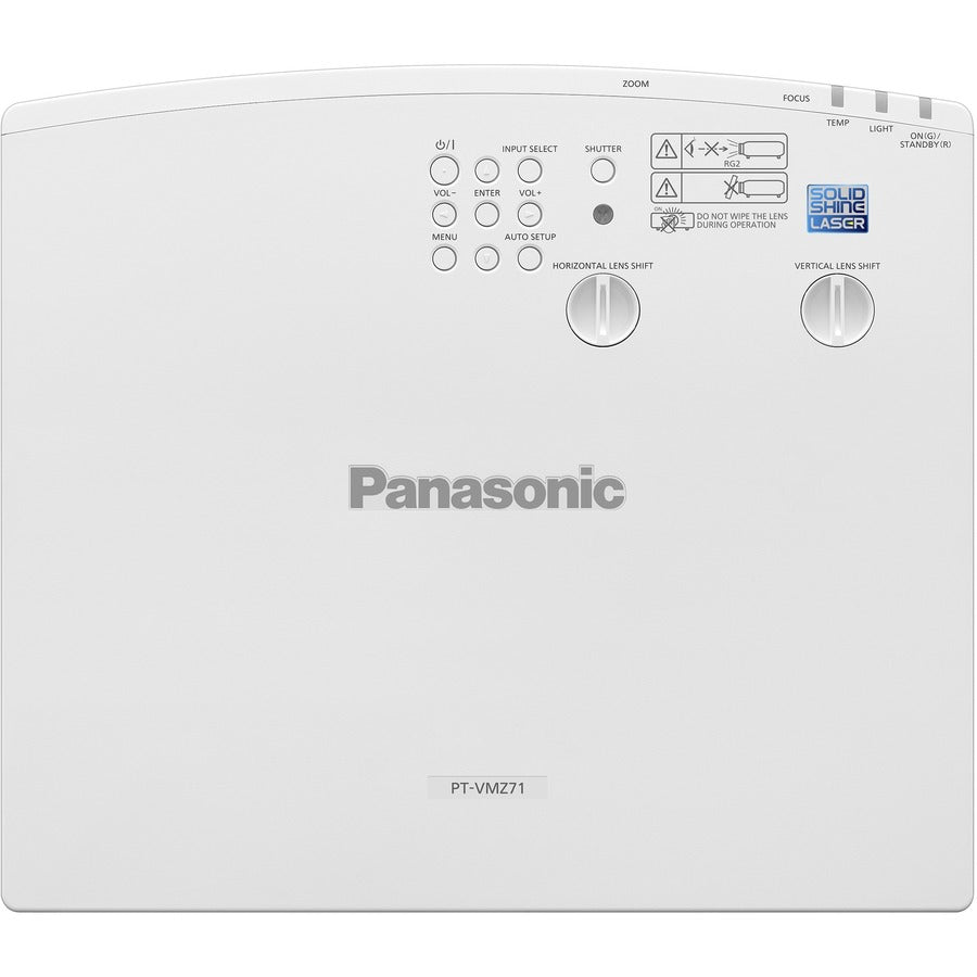Panasonic Pt-Vmz71 Lcd Projector - 16:10 - Ceiling Mountable, Floor Mountable - White