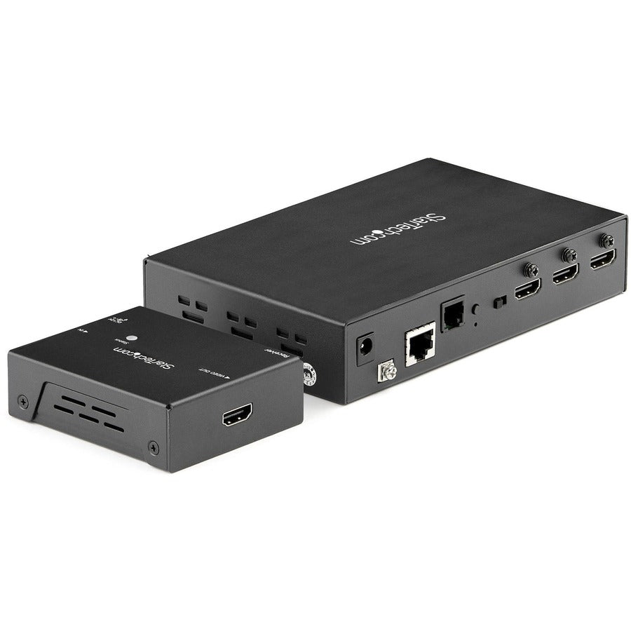 Startech.Com Hdmi Extender Over Cat6 With 3 Port Video Switch, 4K 30Hz/115Ft, Hdbaset Hdmi