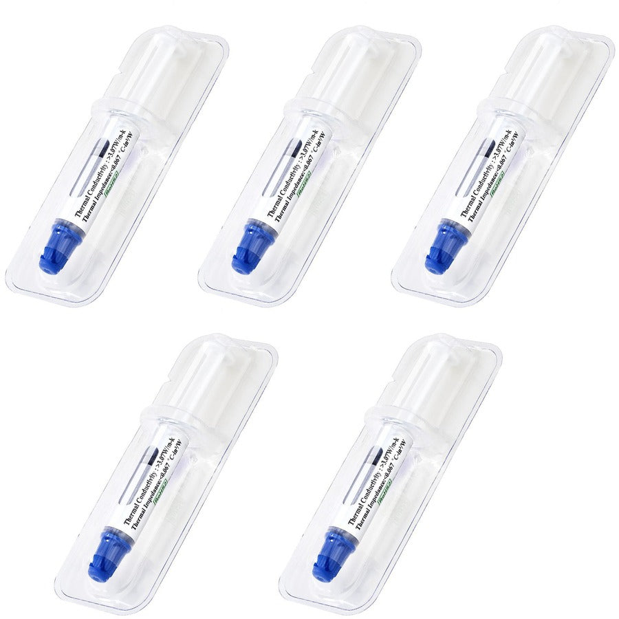Startech.Com Thermal Paste, High Performance Thermal Paste, Pack Of 5 Re-Sealable Syringes (1.5G / Each), Metal Oxide Heat Sink Compound, Cpu/Gpu Thermal Grease Paste, Rohs / Ce