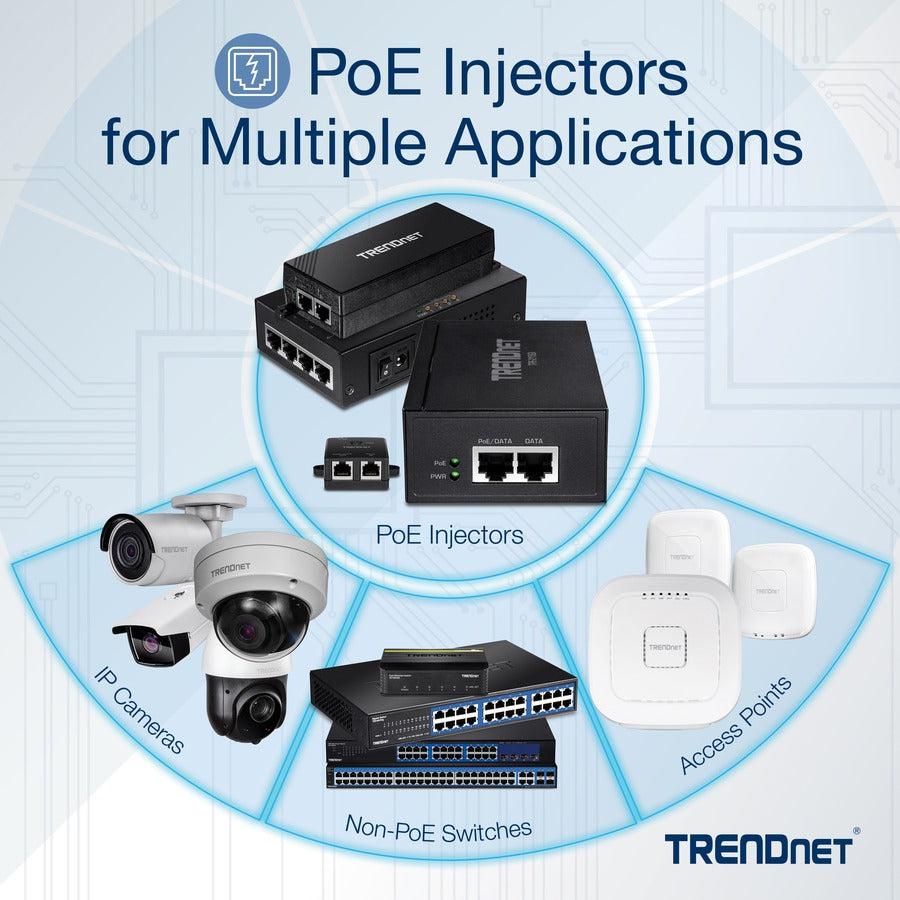 Trendnet Tpe-113Gi Poe Adapter Gigabit Ethernet 48 V