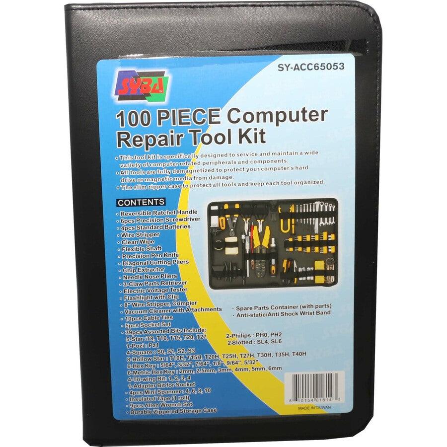 100Pcs Computer Repair Tool,Kit Zipped Case