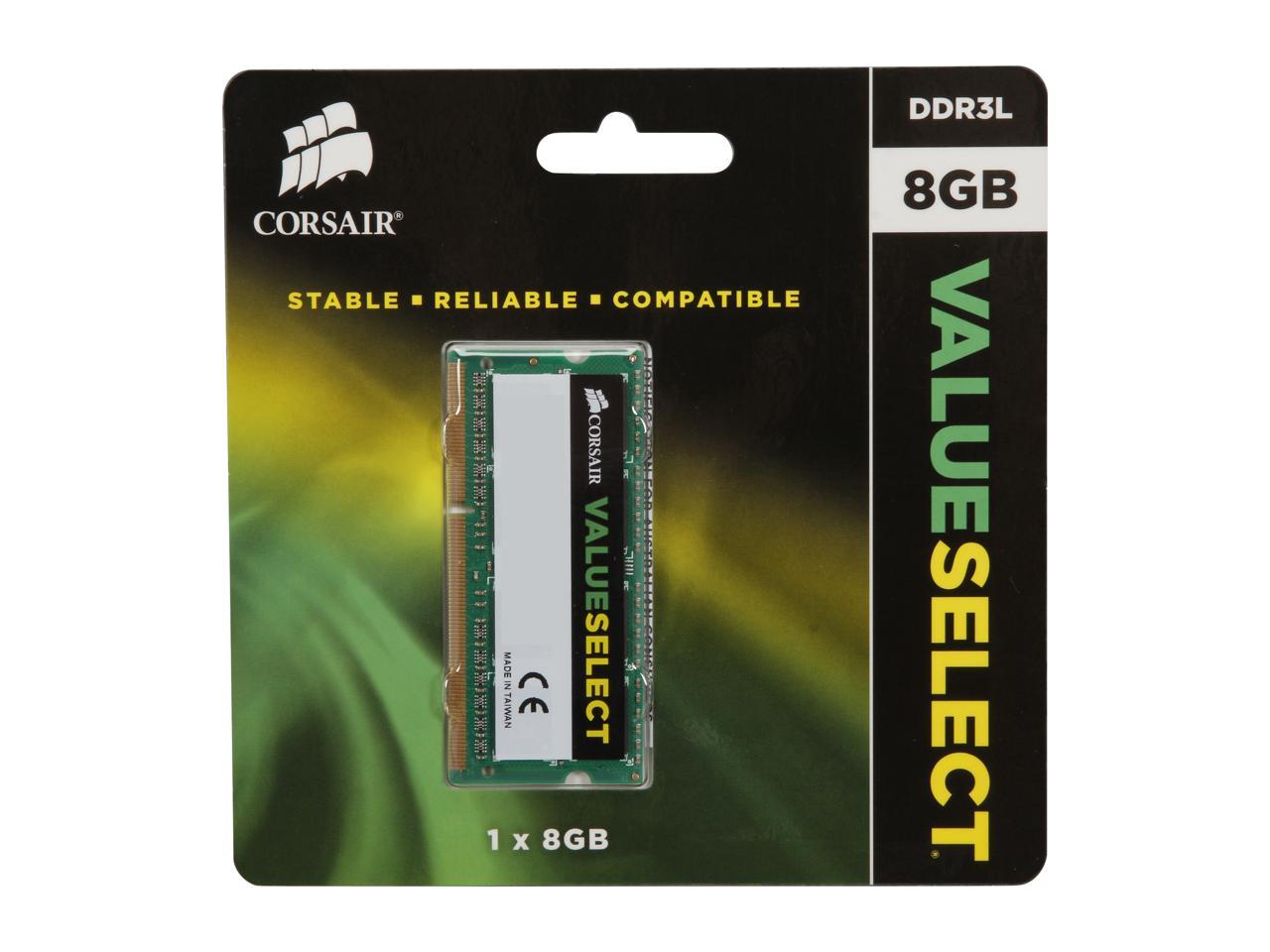 Corsair Valueselect 4Gb 204-Pin Ddr3 So-Dimm Ddr3L 1600 (Pc3L 12800) Laptop Memory Model Cmso4Gx3M1C1600C11