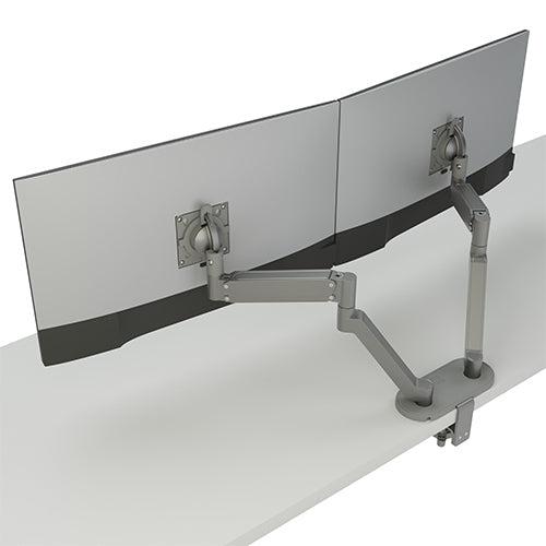 Chief Konc?S Monitor Arm Mount, Dual, Silver