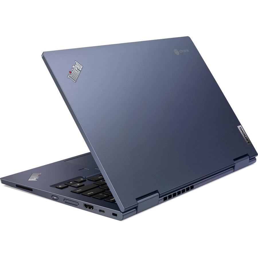 Lenovo Thinkpad C13 Yoga Chromebook 33.8 Cm (13.3") Touchscreen Full Hd Amd Athlon Gold 4 Gb Ddr4-Sdram 32 Gb Emmc Wi-Fi 5 (802.11Ac) Chrome Os Blue