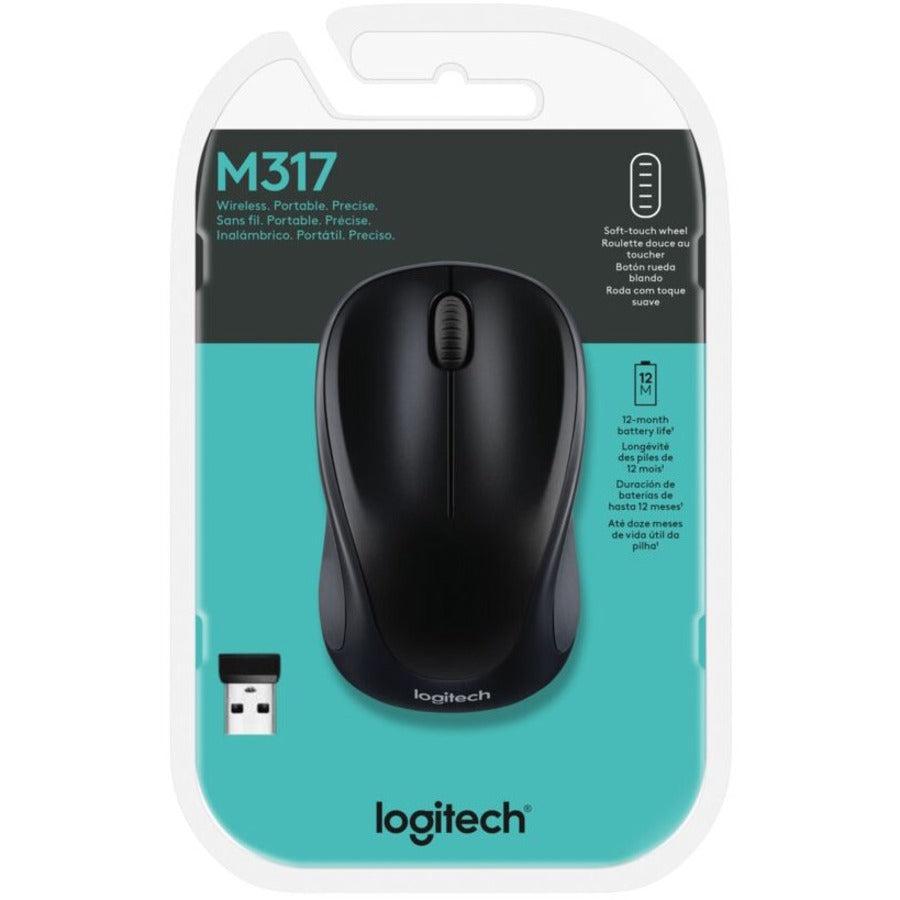 Logitech Wireless M317 Mouse Rf Wireless Optical