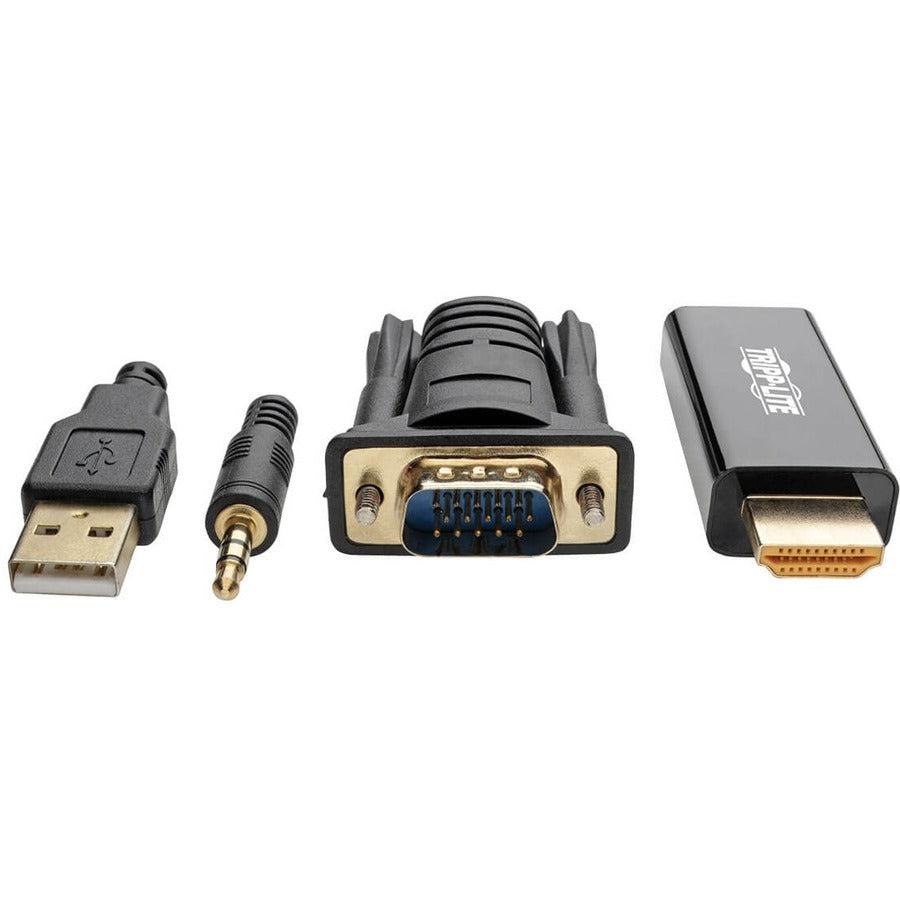 Tripp Lite P116-006-Hdmi-A Vga To Hdmi Adapter Cable With Audio And Usb Power (M/M), 1080P 60 Hz, 6 Ft. (1.8 M)