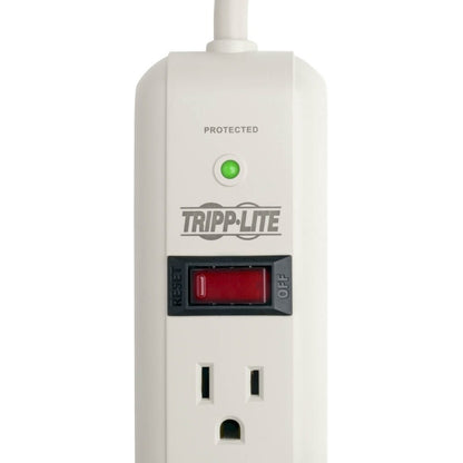 Tripp Lite Protect It! 7-Outlet Surge Protector, 25-Ft. Cord, 1080 Joules, Light Gray Housing