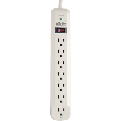 Tripp Lite Protect It! 7-Outlet Surge Protector, 25-Ft. Cord, 1080 Joules, Light Gray Housing