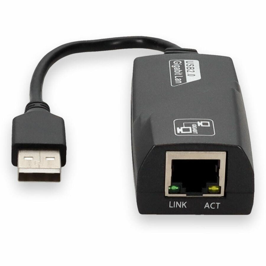 Addon 5-Pack Of Usb 2.0 (A) Male To Rj-45 Female Gray & Black Adapters