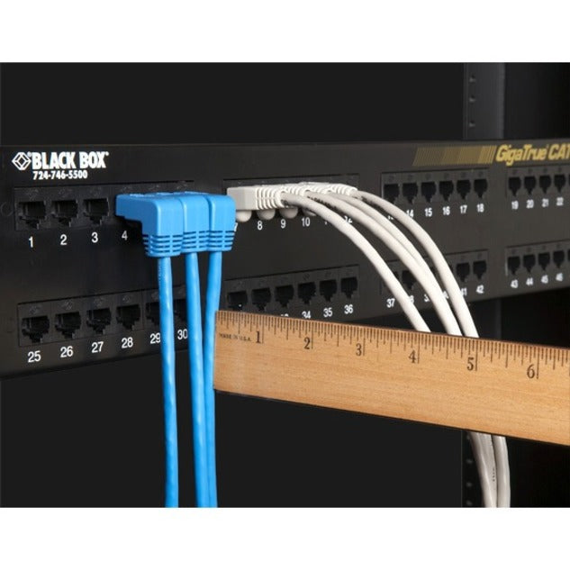 Cat6 250-Mhz Molded Angled Stranded Ethernet Patch Cable - Unshielded (Utp), Cm Bbx-Evnsl216000390Ds