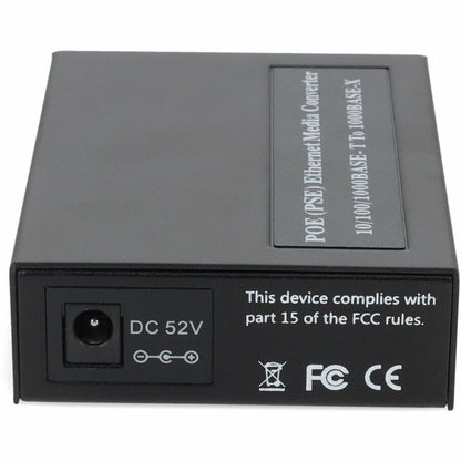 Addon 10/100/1000Base-Tx(Rj-45) To 1000Base-Mx(St) Mmf 1310Nm 2Km Ieee802.3At/48V/1.0A/50W Poe Media Converter