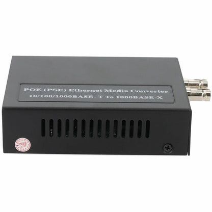 Addon 10/100/1000Base-Tx(Rj-45) To 1000Base-Mx(St) Mmf 1310Nm 2Km Ieee802.3At/48V/1.0A/50W Poe Media Converter