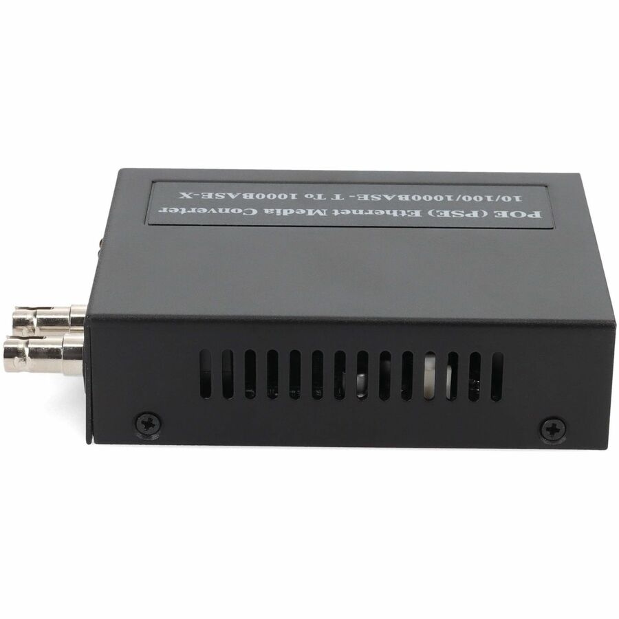 Addon 10/100/1000Base-Tx(Rj-45) To 1000Base-Mx(St) Mmf 1310Nm 2Km Ieee802.3At/48V/1.0A/50W Poe Media Converter