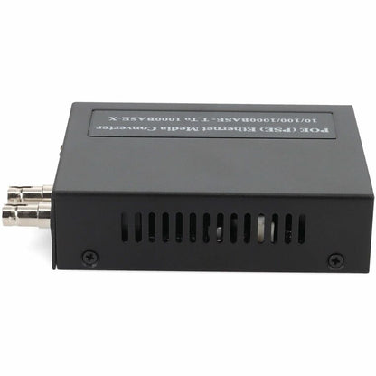 Addon 10/100/1000Base-Tx(Rj-45) To 1000Base-Mx(St) Mmf 1310Nm 2Km Ieee802.3At/48V/1.0A/50W Poe Media Converter