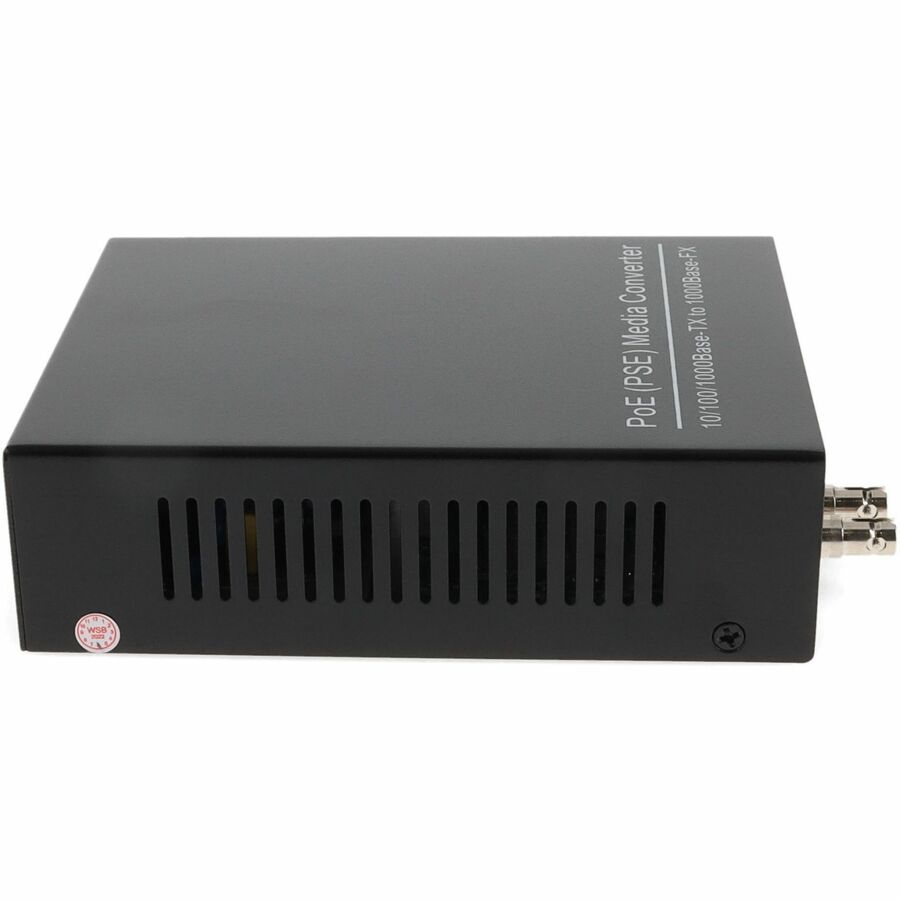 Addon 10/100/1000Base-Tx(Rj45) To 1000Base-Sx(St) Mmf 850Nm 550M Poe Media Converter With Eur Standard Power Supply