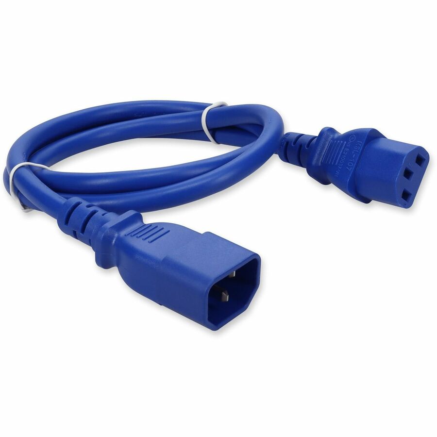 Addon Networks Add-C132C1414Awg6Ftbe Power Cable Blue 1.83 M C14 Coupler C13 Coupler
