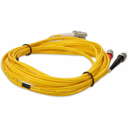 AddOn 2m LC (Male) to ST (Male) Yellow OM1 Duplex Fiber OFNR (Riser-Rated) Patch Cable ADD-ST-LC-2M6MMF-YW