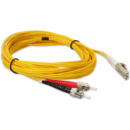 AddOn 2m LC (Male) to ST (Male) Yellow OM1 Duplex Fiber OFNR (Riser-Rated) Patch Cable ADD-ST-LC-2M6MMF-YW