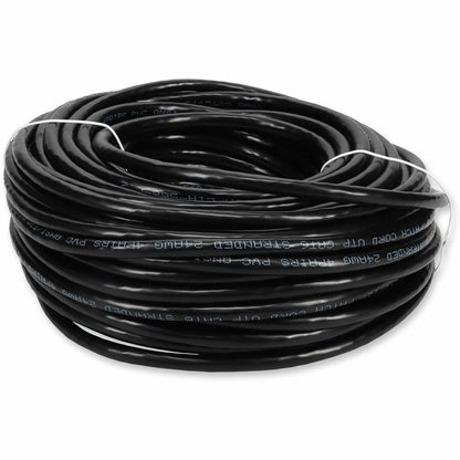 AddOn 60ft Black CAT 6 PVC Ethernet Cable Snagless Bubble Boot RJ-45 M/M ADD-60FCAT6-BK