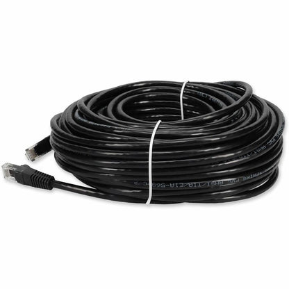 AddOn 60ft Black CAT 6 PVC Ethernet Cable Snagless Bubble Boot RJ-45 M/M ADD-60FCAT6-BK