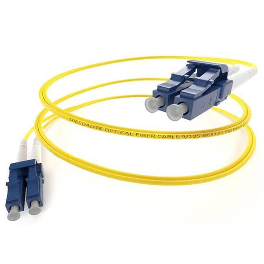30 Meter Lc-Lc Singlemode Fiber Optic Cable, Yellow, Ofnr, 9/125 Micron, Single-