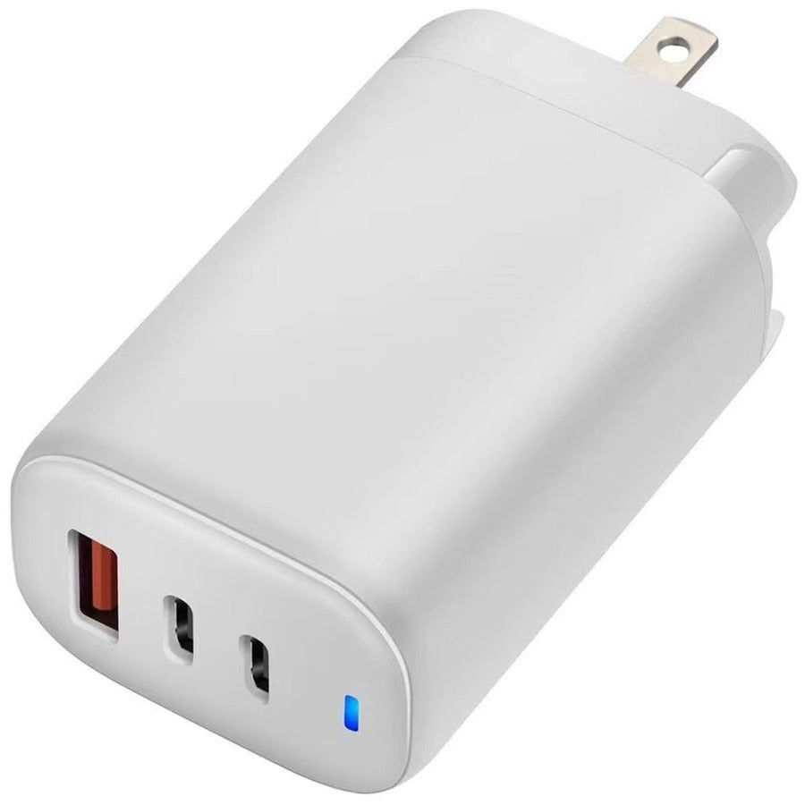 3Port 65W Wall Charger,Two Usbc One Usba White