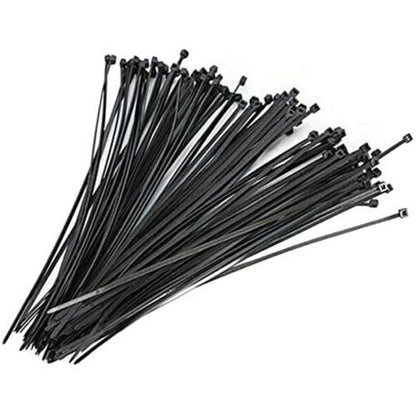 4Xem 1000 Pack 6" Cable Ties - Black Medium Nylon/Plastic Zip Tie