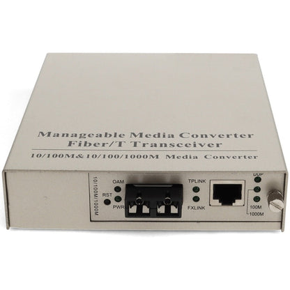 Addon 10/100/1000Base-Tx(Rj-45) To 1000Base-Lx(Sc) Smf 1310Nm 20Km Managed Media Converter
