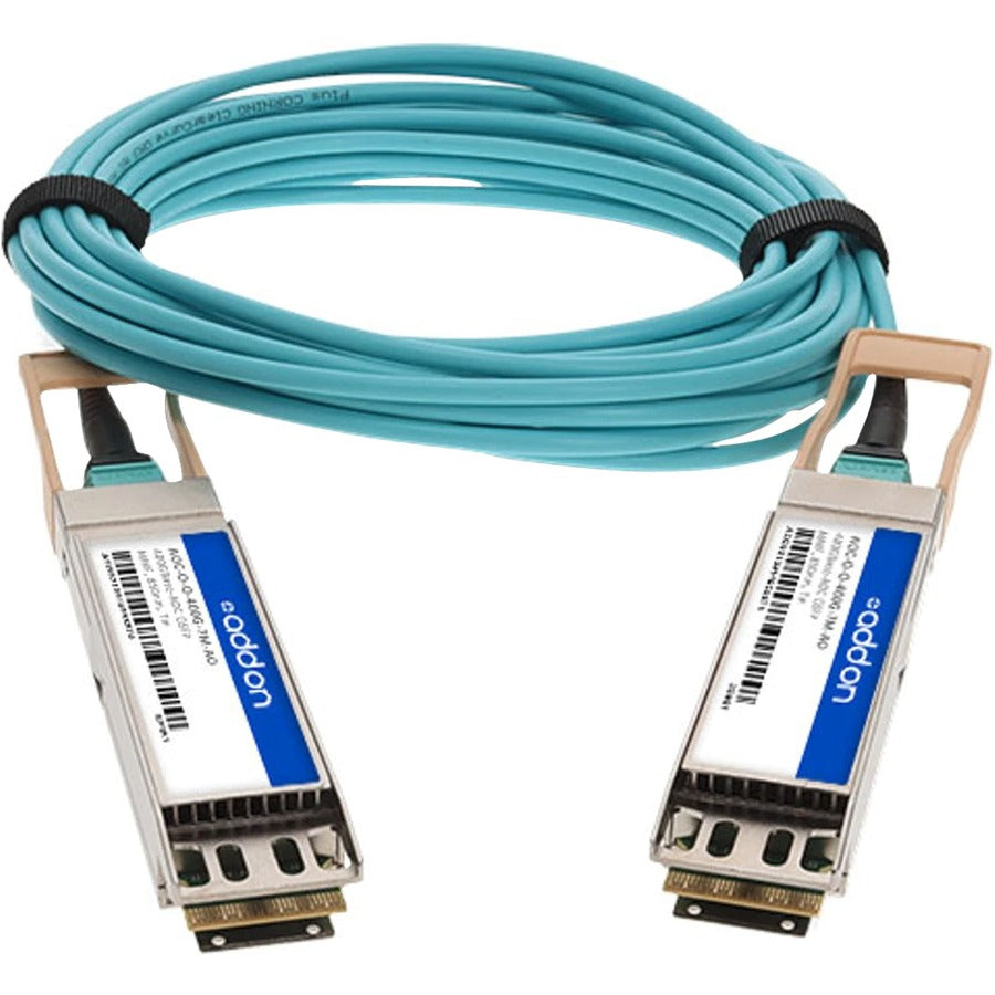 Addon Networks Aoc-O-O-400G-2M-Ao Fibre Optic Cable Om3 Aqua Colour