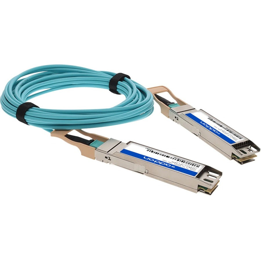 Addon Networks Aoc-O-O-400G-7M-Ao Fibre Optic Cable 5 M Om3 Aqua Colour
