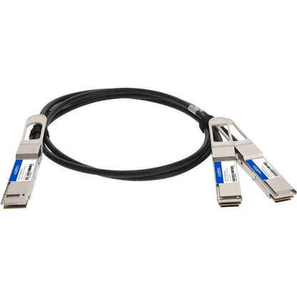 Addon Networks Cab-D-2Q-200G-1M-Ao Infiniband Cable 2Xqsfp28 Qsfp-Dd Black, Silver