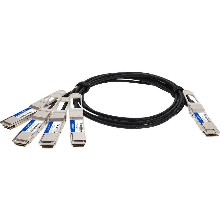 Addon Networks Cab-D-4Q-200G-1M-Ao Infiniband Cable 4Xqsfp28 Qsfp-Dd Black, Silver