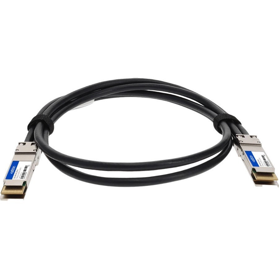 Addon Networks Cab-D-D-400G-2M-Ao Infiniband Cable Qsfp-Dd Black, Silver