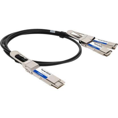 Addon Networks Dac-Q56Dd-2Q56-2M-Ao Infiniband Cable Qsfp-Dd 2Xqsfp56 Black, Silver