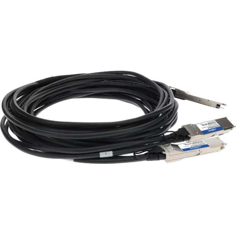 Addon Networks Mcp7H50-H002R26-Ao Infiniband Cable 2 M Qsfp56 2Xqsfp56 Black, Silver