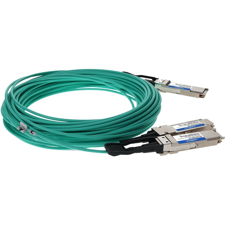 Addon Networks Mfs1S50-H003E-Ao Infiniband Cable 3 M Qsfp56 2Xqsfp56 Green