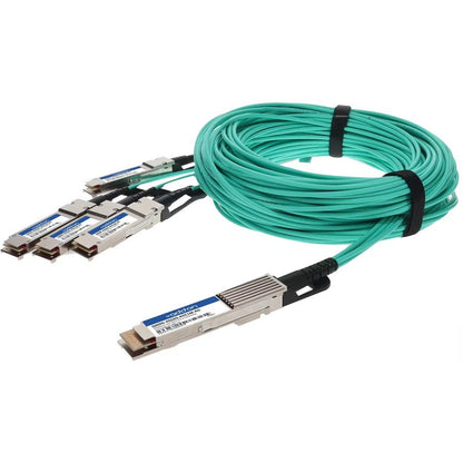 Addon Networks Q400G-4Q56G-Aoc1M-Ao Infiniband Cable 1 M Qsfp-Dd 4X Qsfp56 Turquoise