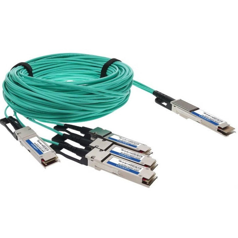 Addon Networks Q400G-4Q56G-Aoc2M-Ao Infiniband Cable 2 M Qsfp-Dd 4X Qsfp56 Turquoise