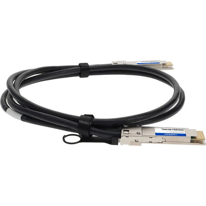 Addon Networks Qdd-200G-Dac-1M-Ao Infiniband Cable Qsfp-Dd Black, Silver