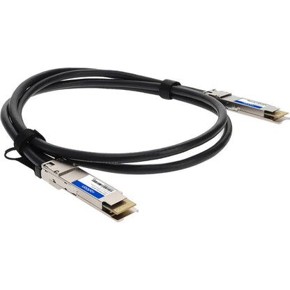 Addon Networks Qdd-200G-Dac-1M-Ao Infiniband Cable Qsfp-Dd Black, Silver