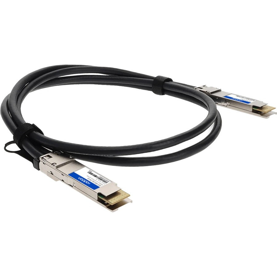 Addon Networks Qdd-200G-Dac-2-5M-Ao Infiniband Cable 2.5 M Qsfp-Dd Black, Silver