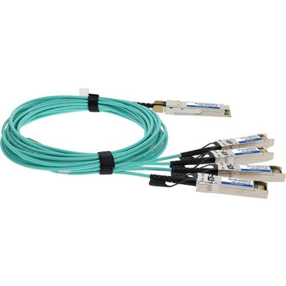 Addon Networks Qsfp-4Sfp25G-Aoc15M-Ao Infiniband Cable 15 M Qsfp28 4X Sfp28 Turquoise