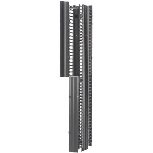 B-Line Rcm+ Vertical Cable Manager, Dual Sided High Density, 6"W X 84"H, Flat Black