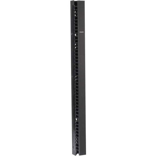 Black Box Vertical It Rackmount Cable Manager - 45U X 3.5"W, Single-Sided, Black