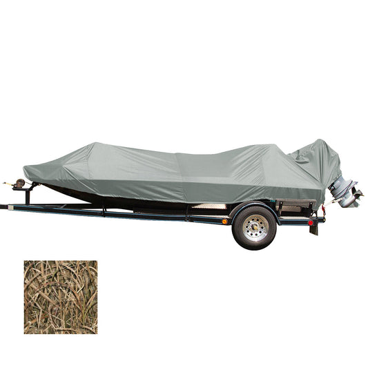 Carver Performance Poly-Guard Styled-to-Fit Boat Cover f/17.5&#39; Jon Style Bass Boats - Shadow Grass