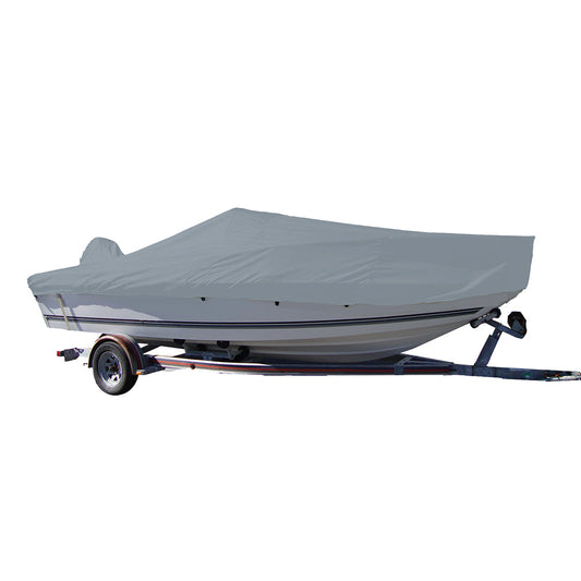 Carver Performance Poly-Guard Styled-to-Fit Boat Cover f/20.5&#39; V-Hull Center Console Fishing Boat - Grey