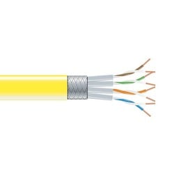 Cat6 250-Mhz Stranded Ethernet Bulk Cable - Shielded (S/Ftp), Cm Pvc, Yellow, 10